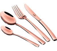 Berlinger Haus Rose Gold Couverts 24 pièces en acier inoxydable poli, Service de couverts 6 personnes, Design moderne or rose