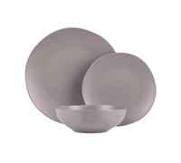 Berlinger Haus Service de table à manger avec assiettes 18 pièces Taupe Collection | Qualité supérieure, élégant et facile d'entretien
