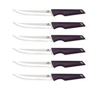 Berlinger Haus set de couteaux a steak ou a pizza 6 pieces Purple Eclipse BH2789