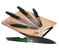 Berlinger Haus set de couteaux avec planche 6 éléments Emerald Line BH2706