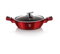 Berlinger Haus Shallow avec Couvercle 28 cm Burgundy Metallic Line