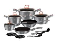 BerlingerHaus Batterie de cuisine 15 pièces, Collection Moonlight - 5999056797932