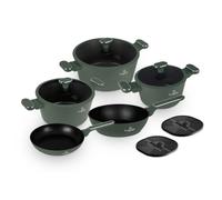 BERLINGERHAUS Batterie de cuisine revêtue de titane 10 pièces Vert mat Collection BH-8207