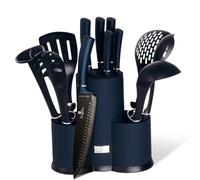 Berlingerhaus BH-6249 Ensemble de couteaux et outils de cuisine 12 pièces Aquamarin Metallic Line