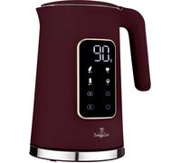 Berlinger Haus Leonardo Collection Bouilloire numérique 1,7 l en acier inoxydable intérieur plastique extérieur régulation de la température 4 niveaux 2200 W Bordeaux mat