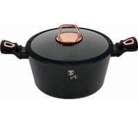 BERLINGERHAUS Casserole avec couvercle à surface marbrée 24 cm Black Rose Collection BH-8165