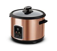 Berlinger Haus, Cuiseur à riz électrique, Collection Rose Gold, Parfait pour la cuisson rapide du riz, Couvercle en verre, 2 poignées pour une utilisation sûre et confortable