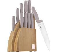 BERLINGERHAUS Ensemble de couteaux avec support BAMBUS 10 pcs. Collection Taupe BH-3122