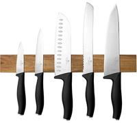 BERLINGERHAUS Ensemble de couteaux avec support magnétique en bois d'acacia 6 pièces Black Rose Collection BH-2942