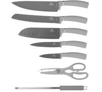 BERLINGERHAUS Ensemble de couteaux avec surface antiadhésive et support pivotant 8 pièces Aspen Collection BH-2883