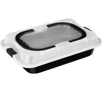 BERLINGERHAUS Plaque à pâtisserie avec surface en titane 36,5 x 24,5 cm Matte Black Collection BH-8641