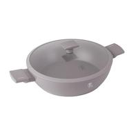 BerlingerHaus Poêle 32 cm – Revêtement en titane, avec couvercle, robuste et élégante – Taupe