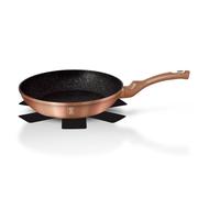 BERLINGERHAUS Poêle avec surface en marbre 28 cm Rosegold Metallic Line BH-1510