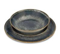 BERLINGERHAUS Service de 18 assiettes Aspen Collection gris BH-10302