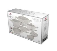 BERLINGERHAUS Service de vaisselle revêtu de titane 10 pièces Sahara Marble Collection BH-8400