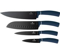 BERLINGERHAUS Set de couteaux anti-adhésifs 4 pièces Aquamarin Metallic Line BH-2890