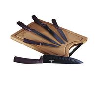 BERLINGERHAUS Set de couteaux avec surface antiadhésive + palette 6 pcs Purple Metallic Line BH-2683