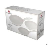 BERLINGERHAUS Set de poêles avec surface en titane 3 pièces Sahara Marble Collection BH-8398