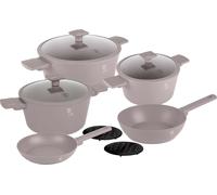 BERLINGERHAUS Set de vaisselle avec surface en titane 10 pcs. Collection Taupe BH-8110