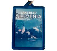 Berlino Germany Riga Lettonie Pologne Varsovie Lac BLED Slovénie Séville Espagne Porte-clés fait main souvenir voyage vacances ville idée cadeau, Lac de Bled, taille unique