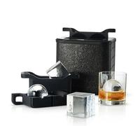 Berlinzo Moule à glaçons transparent - Combo 2 + 2 glaçons et boules de glace transparents - Moule à glaçons ronds purs pour whisky, cocktails et bourbon (non électrique)