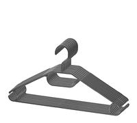 BERLONA Cintres | 10 Pièces | Cintre en Plastique Antidérapant | Crochet Pivotant À 360° | Cintre Gain De Place, Léger Et Fonctionnel | 41 cm x 21 cm | pour Pantalons, Robes, Chemises | Noir