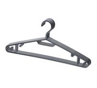 Berlona Cintres | 10 pièces | Cintre en Plastique avec Crochets latéraux | Cintre Peu encombrant, léger et Fonctionnel | 41 cm x 18,5 cm | pour Robes, Chemises, Pull-Overs, Vestes, Pantalons | Noir