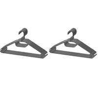 Berlona Cintres | 10 pièces | Plastique antidérapant | Crochets pivotant à 360° | Peu encombrants, légers et Fonctionnels | 41 cm x 21 cm | pour Manteaux, Robes, Chemises | Noir (Lot de 2)