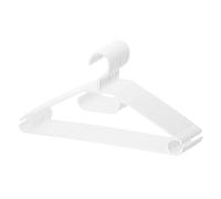 BERLONA Cintres | 20 Pièces | Cintre en Plastique Antidérapant | Crochet Pivotant À 360° | Cintre Gain De Place, Léger Et Fonctionnel | 41 cm x 21 cm | pour Pantalons, Robes, Chemises | Blanc