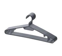 BERLONA Cintres | 20 Pièces | Cintre en Plastique avec Crochets Latéraux | Gain De Place, Léger Et Fonctionnel | 41 cm x 18,5 cm | pour Pantalons Légers, Robes, Chemises, Jupes, T-Shirts | Noir