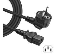 BERLS Câble d'alimentation PC TV, Cordon Électrique Secteur pour Samsung LE32A457C1D LCD TV EU Schuko CEE7 Prise Angulaire vers I