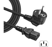 BERLS Câble d'alimentation PC TV, Cordon Électrique Secteur pour Samsung LE32A457C1D LCD TV EU Schuko CEE7 Prise Angulaire 1.5m