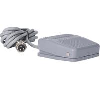 BERM Foot Switch Pedal Silver Alloy Contact Electric Pedal Momentary Switch with 3 Pin Aviation Plug 0?36V