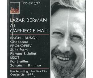 Berman, Lazar - At Carnegie Hall