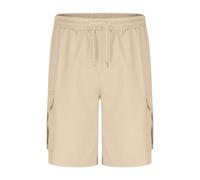 Bermuda Cargo Homme Coton, Short Cargo pour Homme, Couleur Unie, avec Cordon de Serrage, Taille élastique et Poches, Coupe Ample et décontractée, Coupe Droite, Longueur 12,7 cm