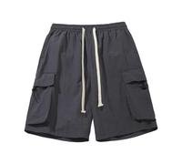Bermuda Cargo Homme Randonnée - Short de travail ample à séchage rapide pour hommes, short de cinq en nylon avec poches d'extérieur, modèles à quatre poches, pantalon de travail polyvalent décontracté
