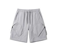 Bermuda Cargo Homme Shorts Et Bermudas Short Décontracté Coupe Ample Uni Poches Latérales Fonctionnelles Fermeture Molleton Jean Running Hommes Outdoor Coton Casual Lâche Avec Poche Grey Size 5XL
