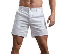 Bermuda Cargo Homme Taille Elastique, Short De Travail Homme avec Poches LatéRales Couleur Unie Pantalon Court Ete Leger Respirant Confortable DéContractéE RandonnéE Jogging Quotidien