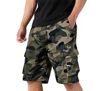 Bermuda Cargo, Tactique Sport Militaire Ceinture Elastique Taille Elastique Casual Chino Grande Taille Short Homme Ete Leger Short Homme de Travail, Foot Camouflage Pantalon Court