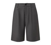 Bermuda chiné à plis et jambes larges femme QS Gris 44