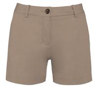Bermuda Chino Écoresponsable - Femme - Pat739 - Beige Sable Wet Sand