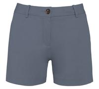 Bermuda Chino Écoresponsable - Femme - Pat739 - Gris Minéral