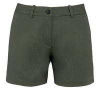 Bermuda Chino Écoresponsable - Femme - Pat739 - Vert Kaki