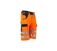 LMA Workwear Bermuda 6101 Chandelle bicolores orange fluo/bleu foncé Taille 44