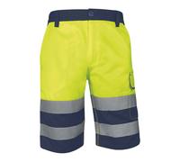 Bermuda de travail Delta Plus haute visibilité jaune taille 34/36