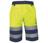 Bermuda de travail Delta Plus haute visibilité jaune taille 50/52