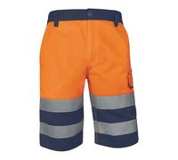 Bermuda de travail haute visibilité Delta Plus orange taille 34/36
