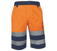 Bermuda de travail haute visibilité Delta Plus orange taille 38/40