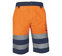 Bermuda de travail haute visibilité Delta Plus orange taille 50/52