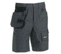Bermuda De Travail Multipoches - Homme - Hk017 - Gris Anthracite
